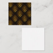 Goud Moderne Boho Elegante Abstracte Kunstpatroon Informatiekaartje (Voorkant / Achterkant)