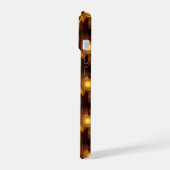 Goud Moderne Boho Elegante Abstracte Kunstpatroon iPhone 15 Case (Linkerkant)