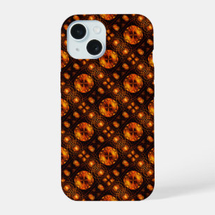 Goud Moderne Boho Elegante Abstracte Kunstpatroon iPhone 15 Case
