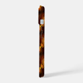 Goud Moderne Boho Elegante Abstracte Kunstpatroon iPhone 15 Case (Linkerkant)