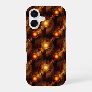 Goud Moderne Boho Elegante Abstracte Kunstpatroon iPhone 16 Hoesje