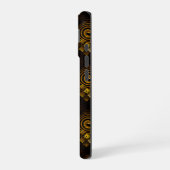 Goud Moderne Boho Elegante Abstracte Kunstpatroon iPhone 16 Hoesje (Linkerkant)