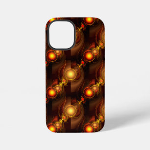 Goud Moderne Boho Elegante Abstracte Kunstpatroon iPhone 12 Mini Hoesje