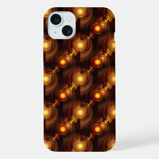 Goud Moderne Boho Elegante Abstracte Kunstpatroon iPhone Hoesje (Achterkant)