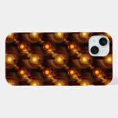 Goud Moderne Boho Elegante Abstracte Kunstpatroon iPhone Hoesje (Achterkant horizontaal)