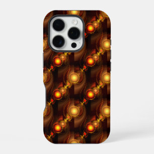 Goud Moderne Boho Elegante Abstracte Kunstpatroon iPhone 16 Pro Hoesje