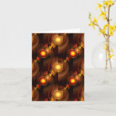 Goud Moderne Boho Elegante Abstracte Kunstpatroon  Kaart (Gele Bloem)
