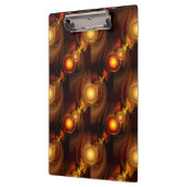 Goud Moderne Boho Elegante Abstracte Kunstpatroon Klembord (Links)