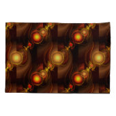Goud Moderne Boho Elegante Abstracte Kunstpatroon Kussensloop (Achterkant)
