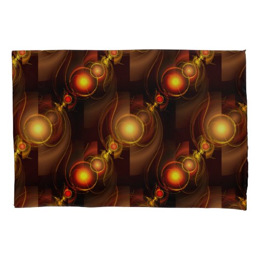 Goud Moderne Boho Elegante Abstracte Kunstpatroon Kussensloop (Voorkant)