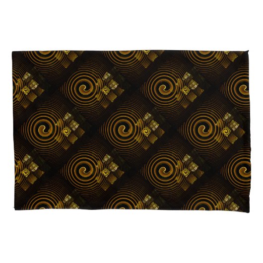 Goud Moderne Boho Elegante Abstracte Kunstpatroon Kussensloop (Voorkant)