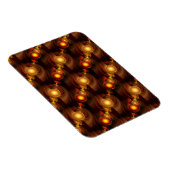 Goud Moderne Boho Elegante Abstracte Kunstpatroon  Magneet (Rechterzijde)