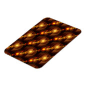 Goud Moderne Boho Elegante Abstracte Kunstpatroon  Magneet (Linkerzijde)