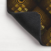 Goud Moderne Boho Elegante Abstracte Kunstpatroon Muismat (Hoek)