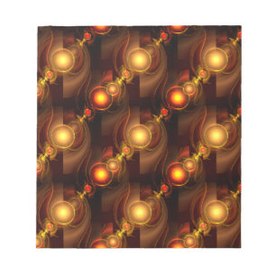 Goud Moderne Boho Elegante Abstracte Kunstpatroon Notitieblok