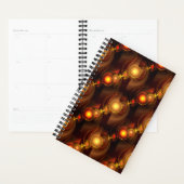 Goud Moderne Boho Elegante Abstracte Kunstpatroon Planner (Display)