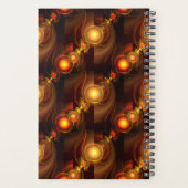Goud Moderne Boho Elegante Abstracte Kunstpatroon Planner (Achterkant)