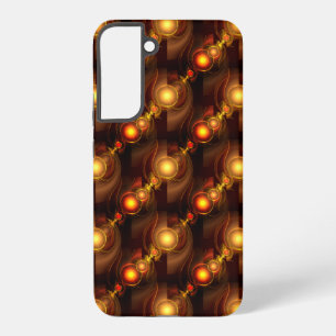 Goud Moderne Boho Elegante Abstracte Kunstpatroon  Samsung Galaxy Hoesje