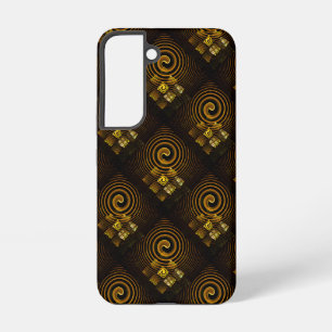 Goud Moderne Boho Elegante Abstracte Kunstpatroon Samsung Galaxy Hoesje