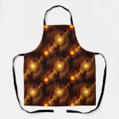 Goud Moderne Boho Elegante Abstracte Kunstpatroon  Schort (Voorkant)