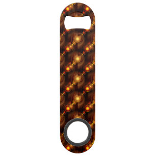 Goud Moderne Boho Elegante Abstracte Kunstpatroon  Speed Flessenopener
