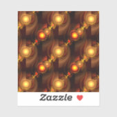 Goud Moderne Boho Elegante Abstracte Kunstpatroon Sticker (Vel)