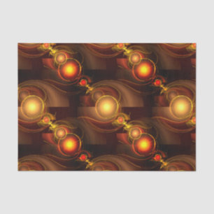 Goud Moderne Boho Elegante Abstracte Kunstpatroon Tissuepapier