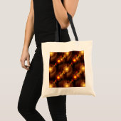 Goud Moderne Boho Elegante Abstracte Kunstpatroon Tote Bag (Voorkant (product))