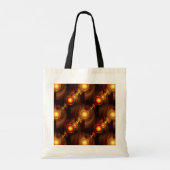 Goud Moderne Boho Elegante Abstracte Kunstpatroon Tote Bag (Achterkant)