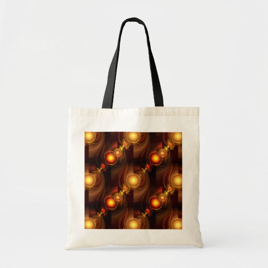 Goud Moderne Boho Elegante Abstracte Kunstpatroon Tote Bag (Voorkant)