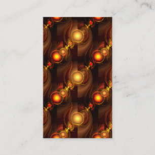 Goud Moderne Boho Elegante Abstracte Kunstpatroon  Visitekaartje