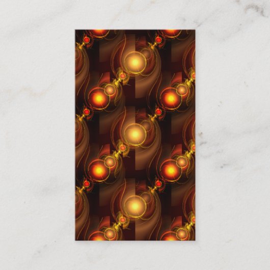 Goud Moderne Boho Elegante Abstracte Kunstpatroon Visitekaartje (Voorkant)