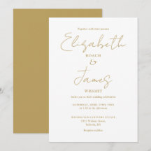 Goud Moderne Minimalistische Elegante Scriptie Bru