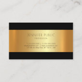 Goud Moderne Trendy Fashionable Glamoureuze Visitekaartje (Achterkant)