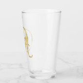 Goud monogram A Glas (Links)