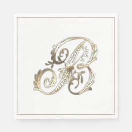 Goud Monogram B Servet