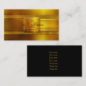 Goud monogram B Visitekaartje (Voorkant / Achterkant)