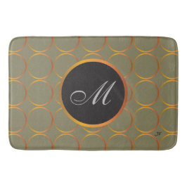 Goud monogram badmat