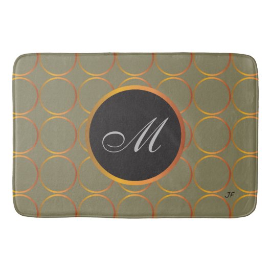Goud monogram badmat (Voorkant)