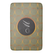 Goud monogram badmat (Voorkant Verticaal)