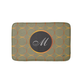 Goud monogram badmat