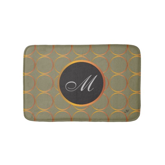 Goud monogram badmat (Voorkant)