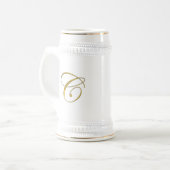 Goud monogram C Koffiehandjes en -steins Bierpul (Voorkant links)