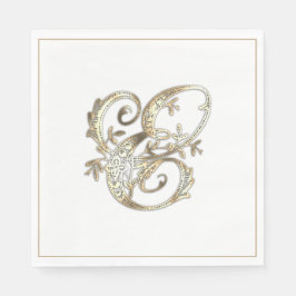 Goud Monogram E Servet