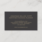 Goud Monogram Financieel Visitekaartje (Achterkant)