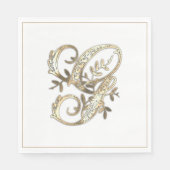 Goud Monogram G Servet (Voorkant)