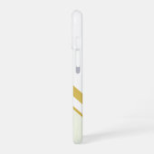 Goud monogram Geometrische marmer iPhone 16 Hoesje (Linkerkant)