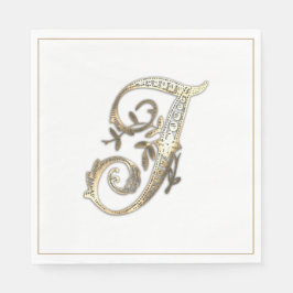 Goud Monogram I Servet