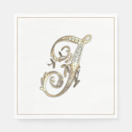 Goud Monogram J Servet