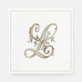 Goud Monogram L Servet